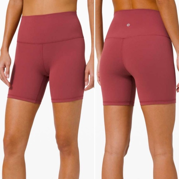 Lululemon Align Bike Short 6" Chianti Wine Red Sz 0 - Picture 1 of 5